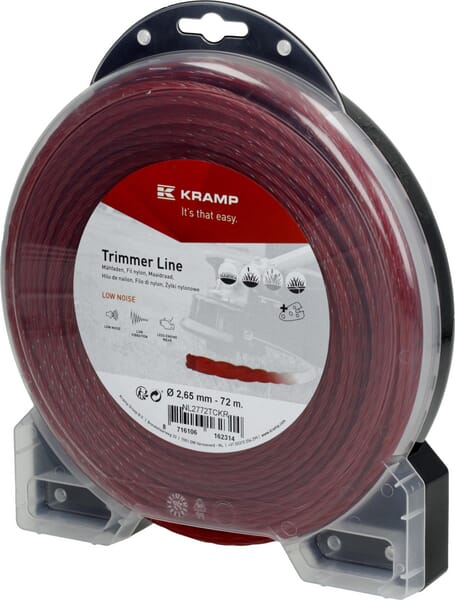Trimmersnøre TC 2,65 mm 72 m, med snørreskærer