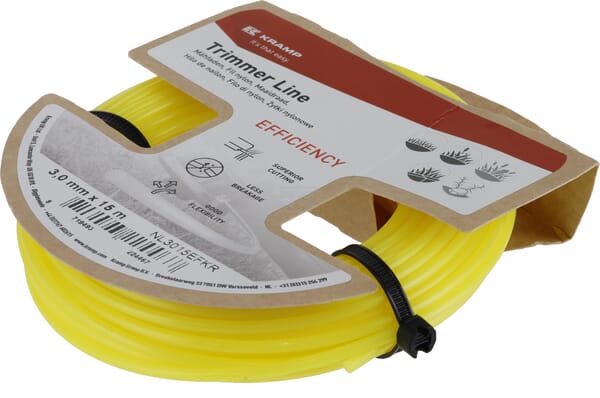 Kramp Effektivitet Trimmersnøre Ø3,0 mm, rund, 15 meter