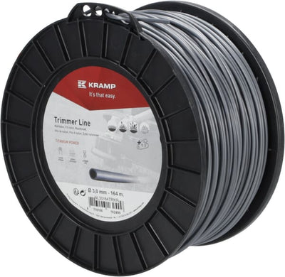 Kramp Trimmersnøre Grå Titanium Rund 3,0 mm x 164 m