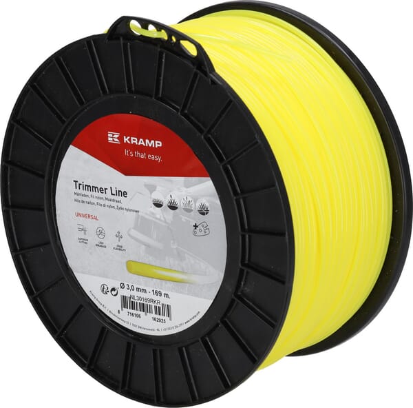 Kramp Trimmersnøre Gul Rund 3,0 mm x 169 m