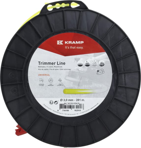 Trimmersnøre Gul Rund 3,0 mm 281 m