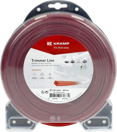 Kramp Trimmersnøre 4-kantet 3,0 mm x 44 m