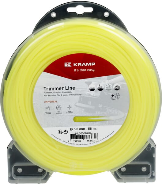Kramp Trimmersnøre Rund Gul 3,0 mm x 56 m