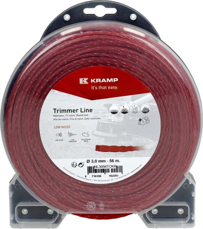 Kramp Trimmersnøre TC 3 mm x 56 m med snørreskærer