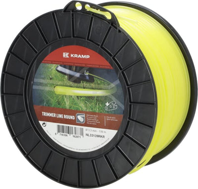 Kramp Trimmersnøre Gul Rund 3,3 mm 139 m