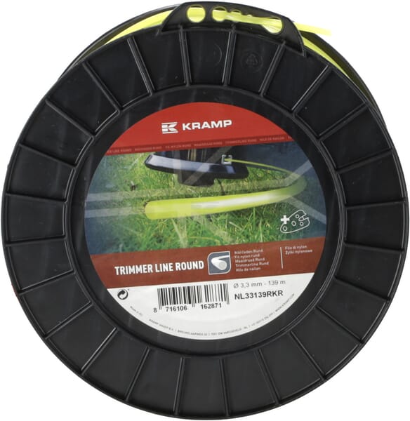 Kramp Trimmersnøre Gul Rund 3,3 mm 139 m
