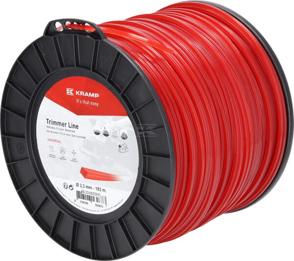 Kramp Trimmersnøre 4-kantet 3,3 mm x 182 m