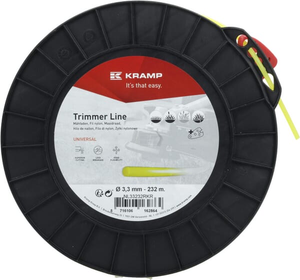 Trimmersnøre Rund Gul 3,3 mm x 232 m