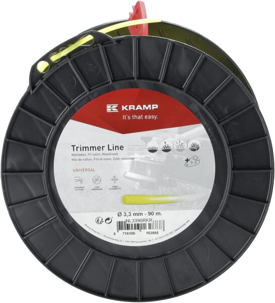 Trimmersnøre Gul Rund 3,3 mm x 90 m