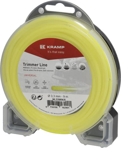 Rund Trimmersnøre Gul 3,3 mm 9 meter