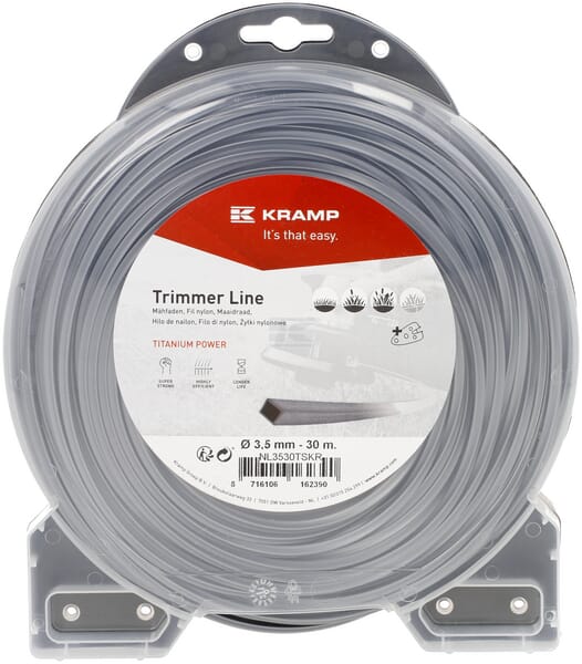 Kramp Trimmersnøre Titanium 4-kant 3,5 mm x 30 m