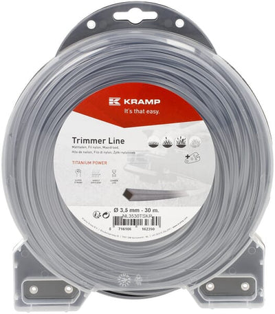 Kramp Trimmersnøre Titanium 4-kant 3,5 mm x 30 m