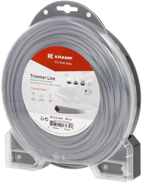 Kramp Trimmersnøre Titanium 4-kant 3,5 mm x 30 m