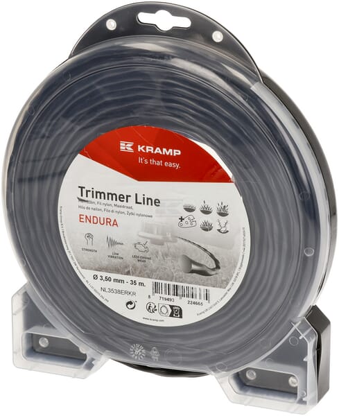 Endura Trimmersnøre Ø3,5x35m, Oval twist, sort