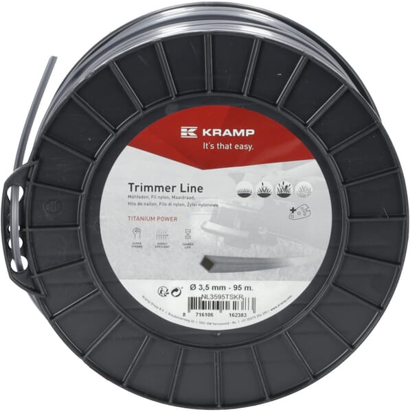 Titanium Trimmersnøre 4-kantet 3,5 mm x 95 m