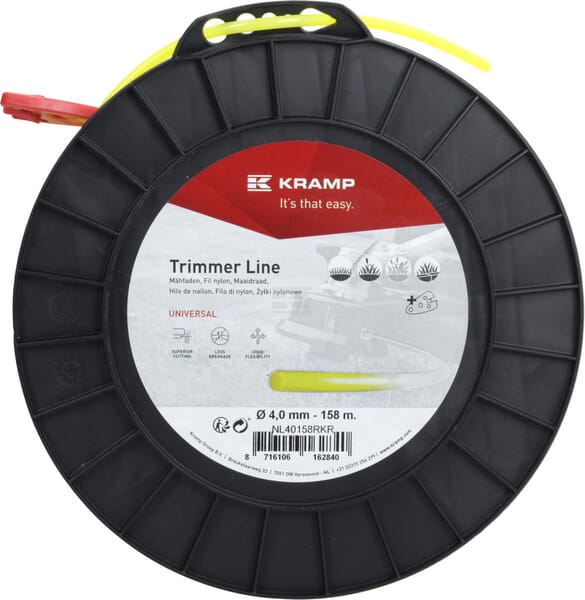Trimmersnøre Rund Gul 4,0 mm x 158 m