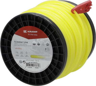 Kramp Trimmersnøre Rund Gul 4,0 mm 32 m