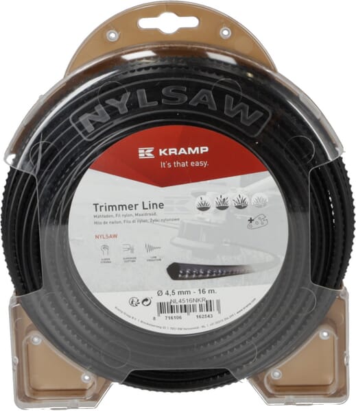 Nylsaw Trimmersnøre 4,5 mm x 16 m