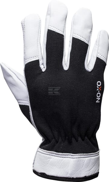 OX-ON Worker Supreme Arbejdshandsker Læder/Elastan Str. 10/XL