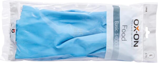 OX-ON Food Basic 14000 Latexhandsker, str. 9-9 1/2