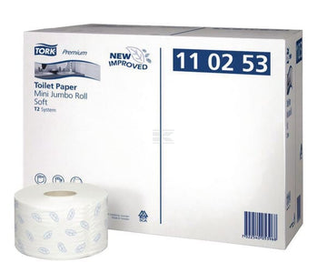 Tork Toiletpapir, Hvid Rulle, 2-lags, 9,7 cm x 170 m