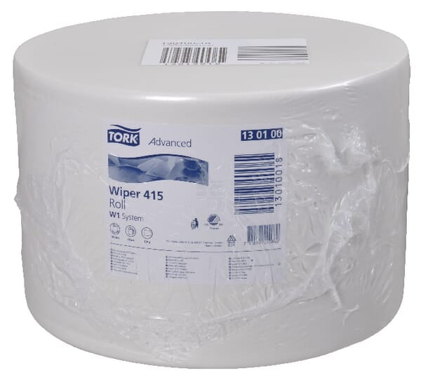Tork Aftørringspapir, hvid, 1-lags, 25 cm x 1000 m