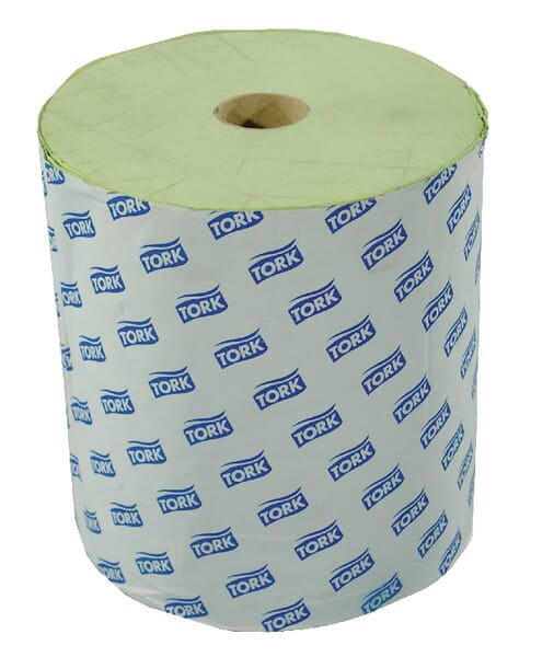 Tork Aftørringspapir, grøn, 2-lags, 21 cm x 150 m
