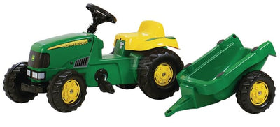 Rolly Toys John Deere Pedaltraktor med Trailer, RollyKid