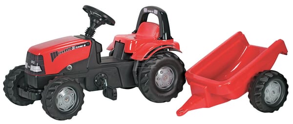 Rolly Toys RollyKid Pedaltraktor med Anhænger, Case IH