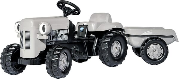 Rolly Toys Pedaltraktor Little Grey Fergie med anhænger
