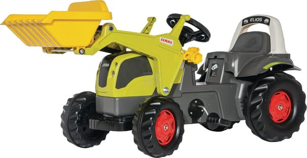 Rolly Toys Pedaltraktor Claas Elios med frontlæsser