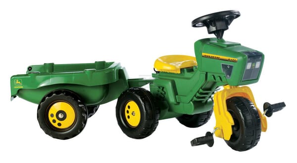 Rolly Toys John Deere RollyTrac Pedaltraktor med Trailer og Lyd