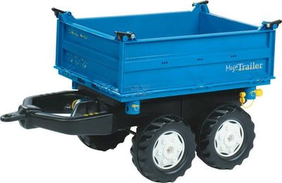 Rolly Toys rollyMega Anhænger til Pedaltraktor, Ford Blå/Hvid