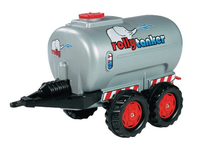 Rolly Toys RollyTanker trailer, sølv/rød, til pedaltraktor
