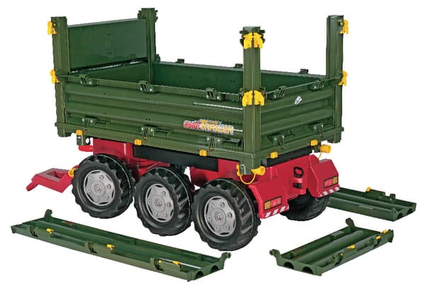 Rolly Toys RollyMulti Trailer, Grøn/Sølv, til Børnetraktor