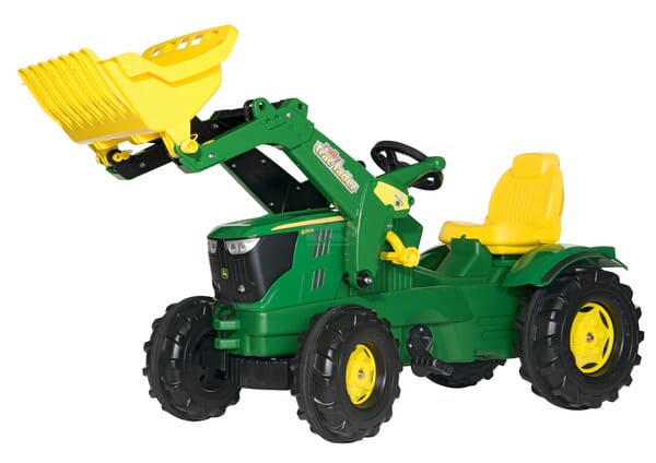 Rolly Toys John Deere 6210 R Pedaltraktor med Frontlæsser