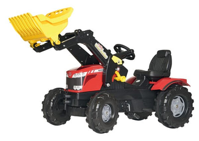 Rolly Toys Pedaltraktor Massey Ferguson 7726 med frontlæsser