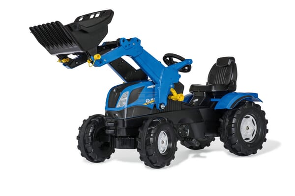 Rolly Toys Pedaltraktor New Holland T7 med frontlæsser