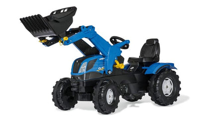 Rolly Toys Pedaltraktor New Holland T7 med frontlæsser