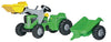 Rolly Toys Futura Pedaltraktor med frontlæsser og trailer