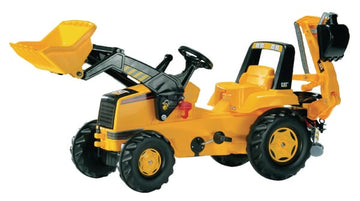 Rolly Toys Pedaltraktor med frontlæsser og rendegraver