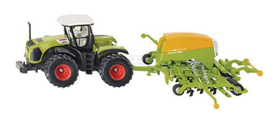 Claas Traktor med Amazone Cayena 6001 Såmaskine