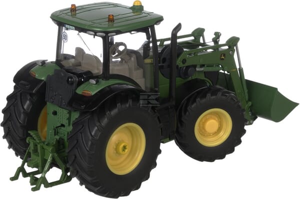 John Deere 7310R Traktor med frontlæsser og appstyring