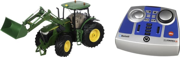 John Deere 7310R Traktor med Frontlæsser og Bluetooth