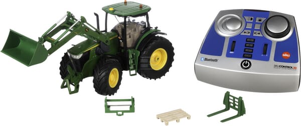 John Deere 7310R Traktor med Frontlæsser og Bluetooth