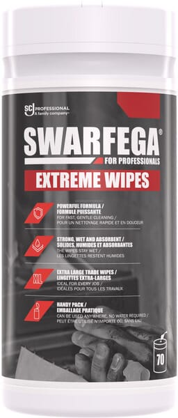 Swarfega Extreme Wipes – 70 effektive rengøringsklude