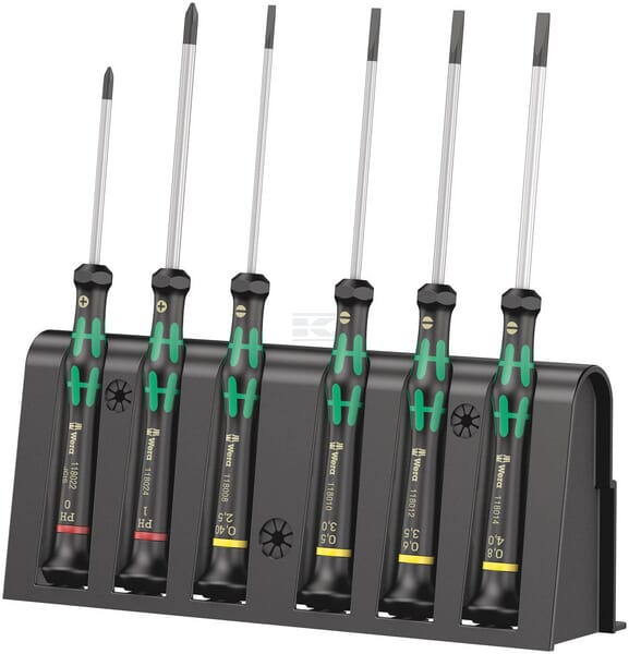Facom Elektronik-skruetrækkersæt med rack, 6 dele