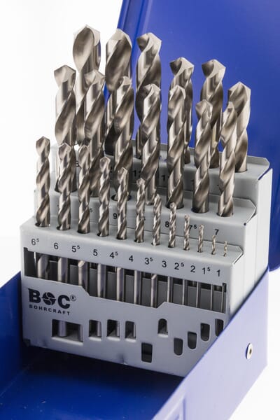 Bohrcraft Spiralboresæt 1-13 mm, 25 dele