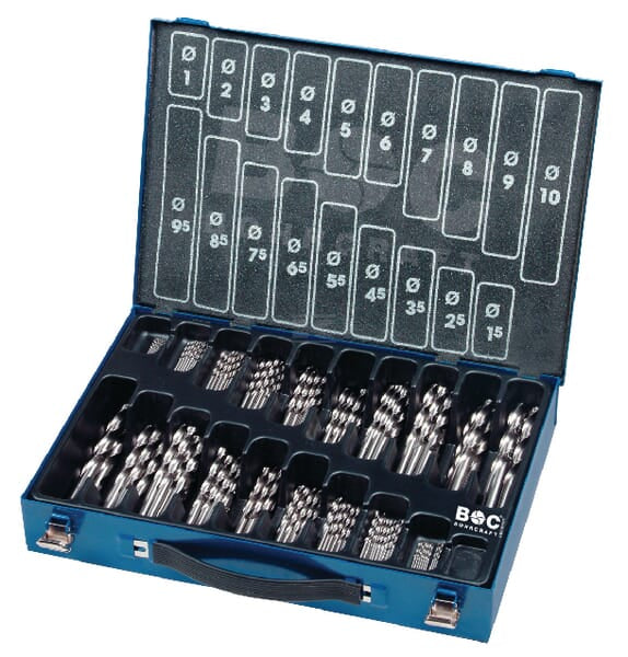 Bohrcraft Metalspiralbor-sæt, 170 dele HSS-R DIN 338