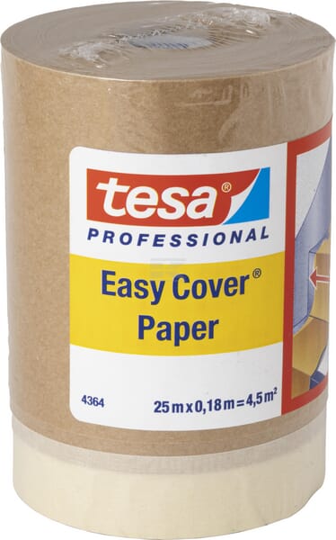 Tesa Easy Cover Papir 25 m x 180 mm Brun